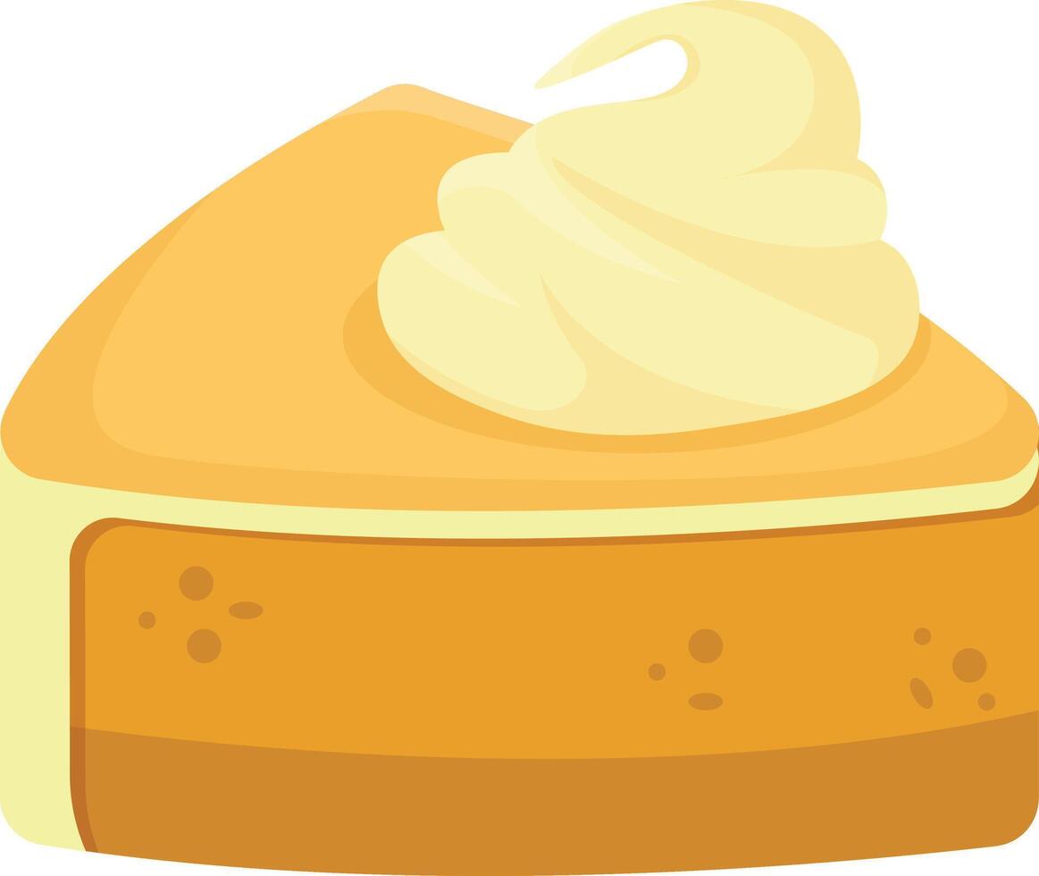 Slice of Pumpkin Pie vector