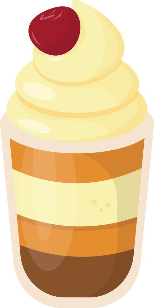 Layered Pumpkin Spice Dessert vector