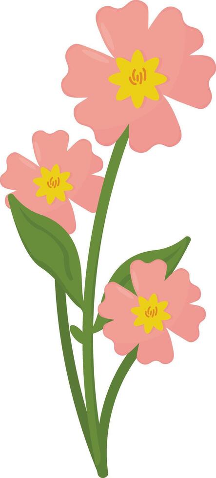 Bunch of Pink Flowers vector