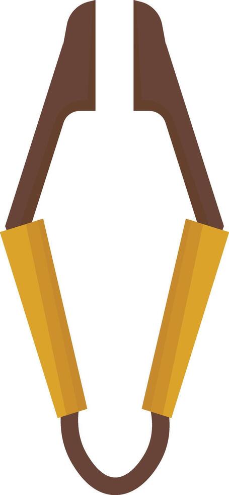 Metal Barbecue Tongs with Handles vector