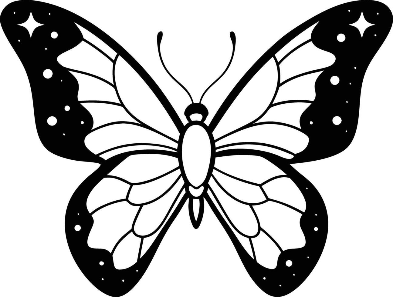 Fun Butterfly Coloring Pages for All Ages vector