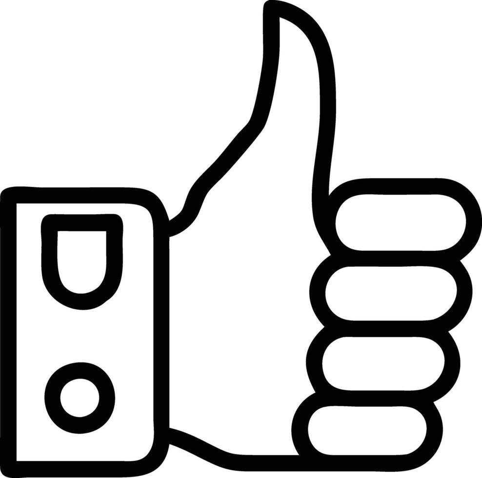 Thumb up icon vector