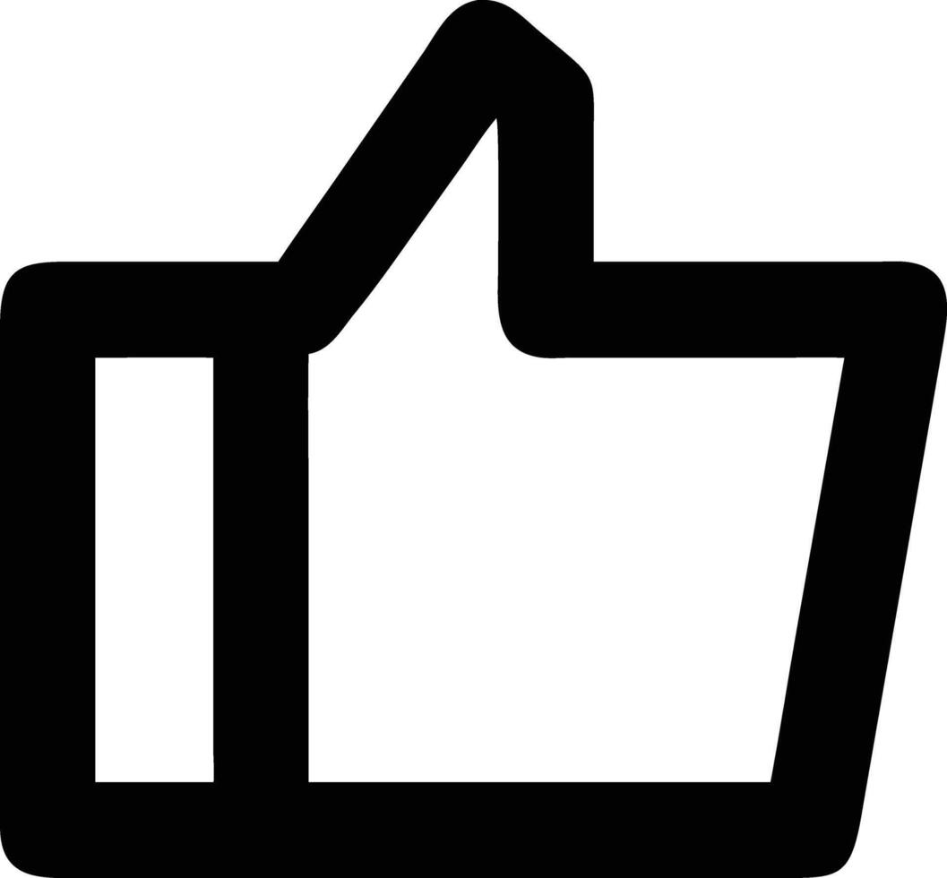 Like button icon vector