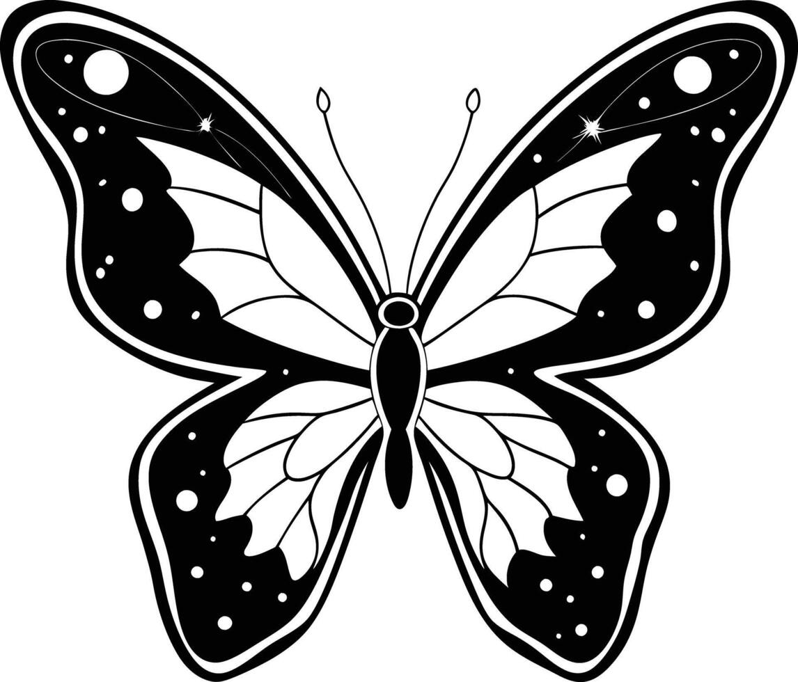 Butterfly coloring pages free printable coloring pages vector