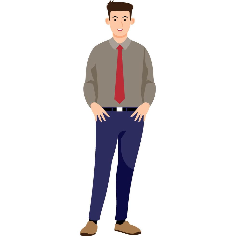 saleman cartoon character modern style avatar vector