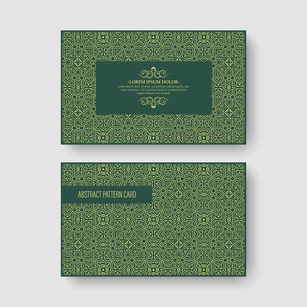 classic art ornament pattern card design vector