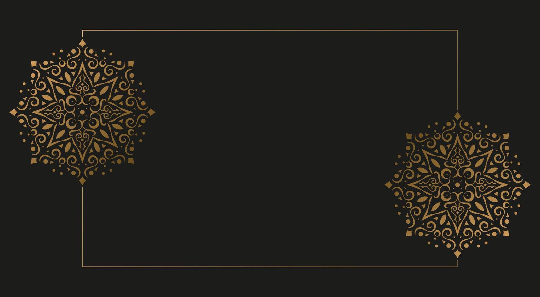 Elegant Mandala Background with Space for Text vector