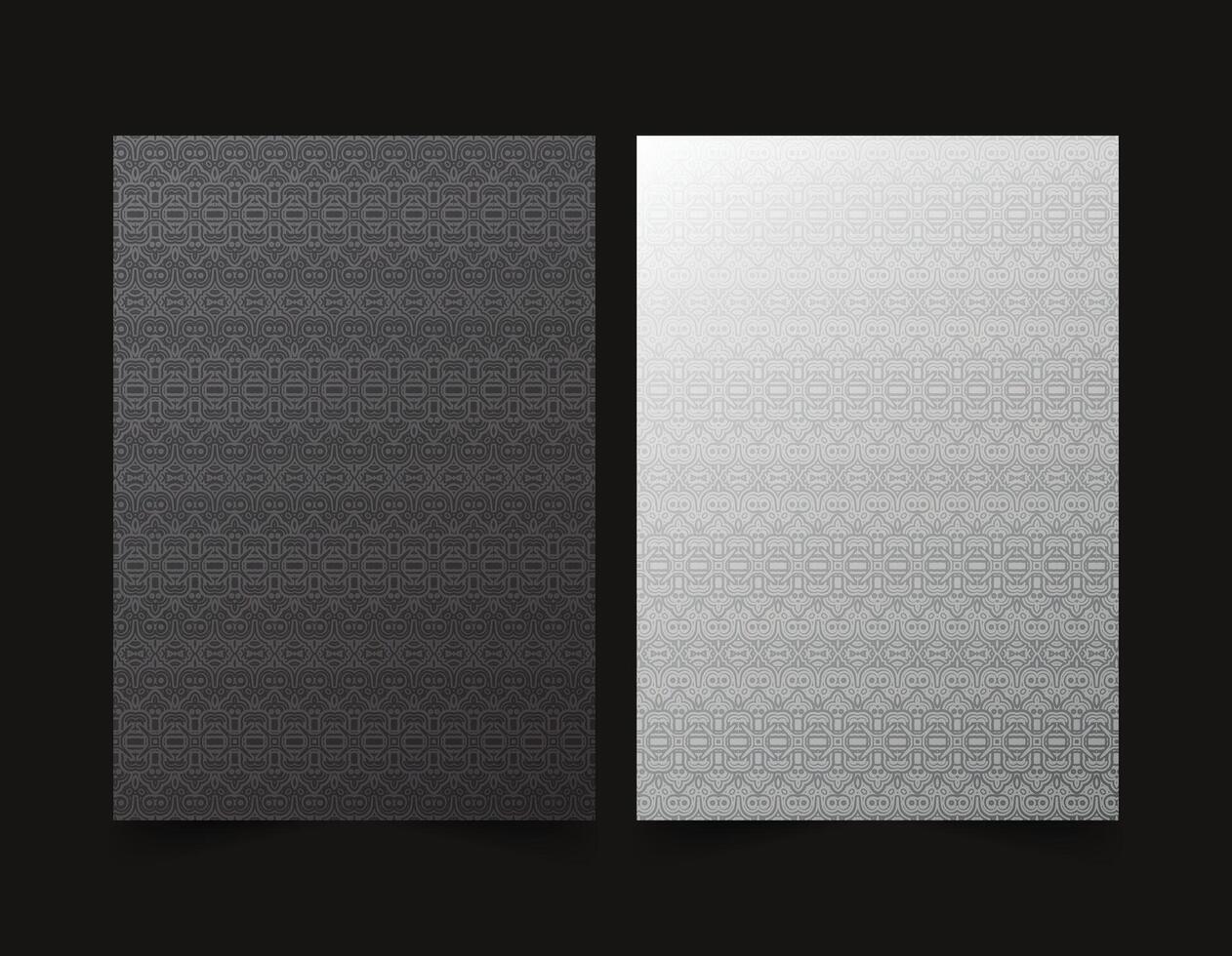 White and black abstract Cover Design vector