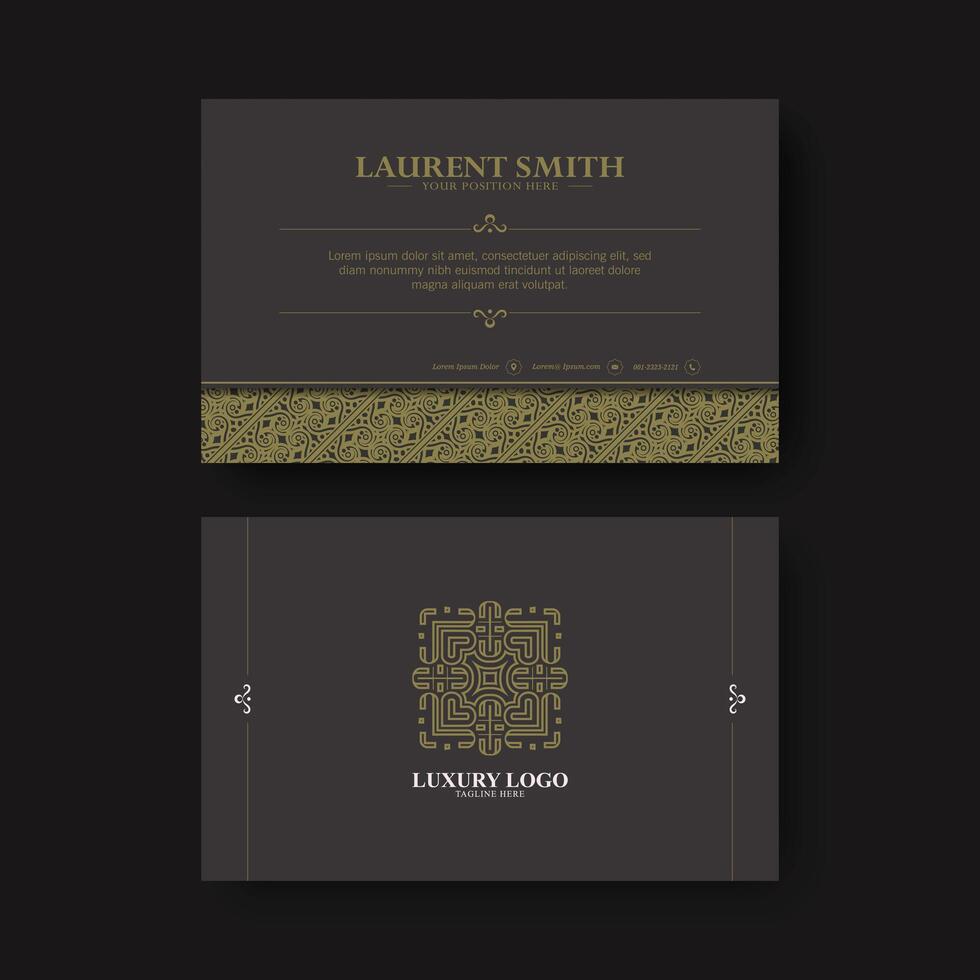 Elegant and professional business card template design vector