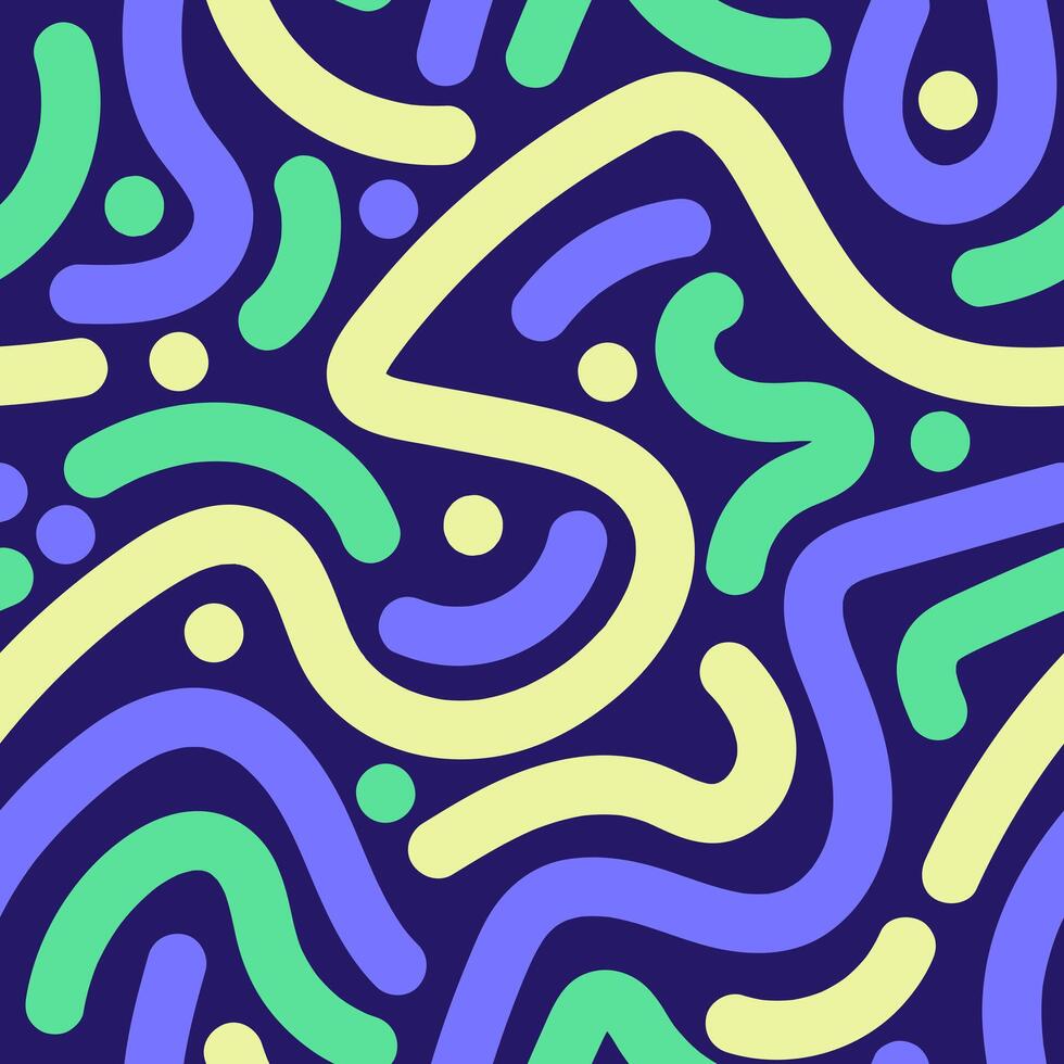 Background Abstract Geometric Pattern in Blue Yellow and Green vector