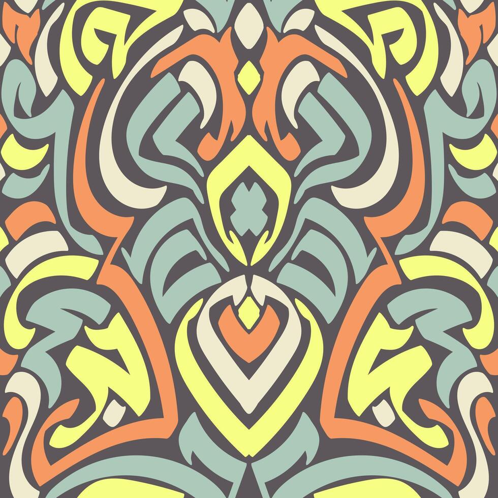 A colorful abstract design with a pattern vector