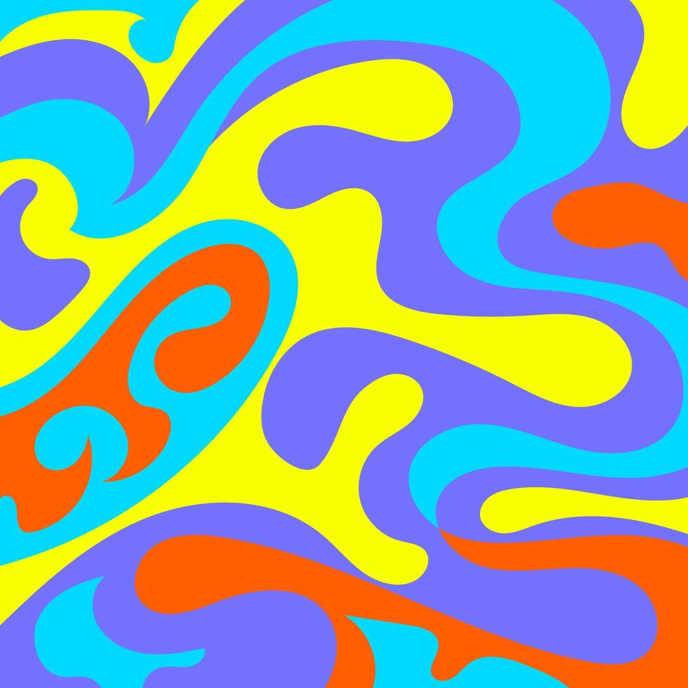 Colorful Swirls A Psychedelic Abstract Art Design Background vector