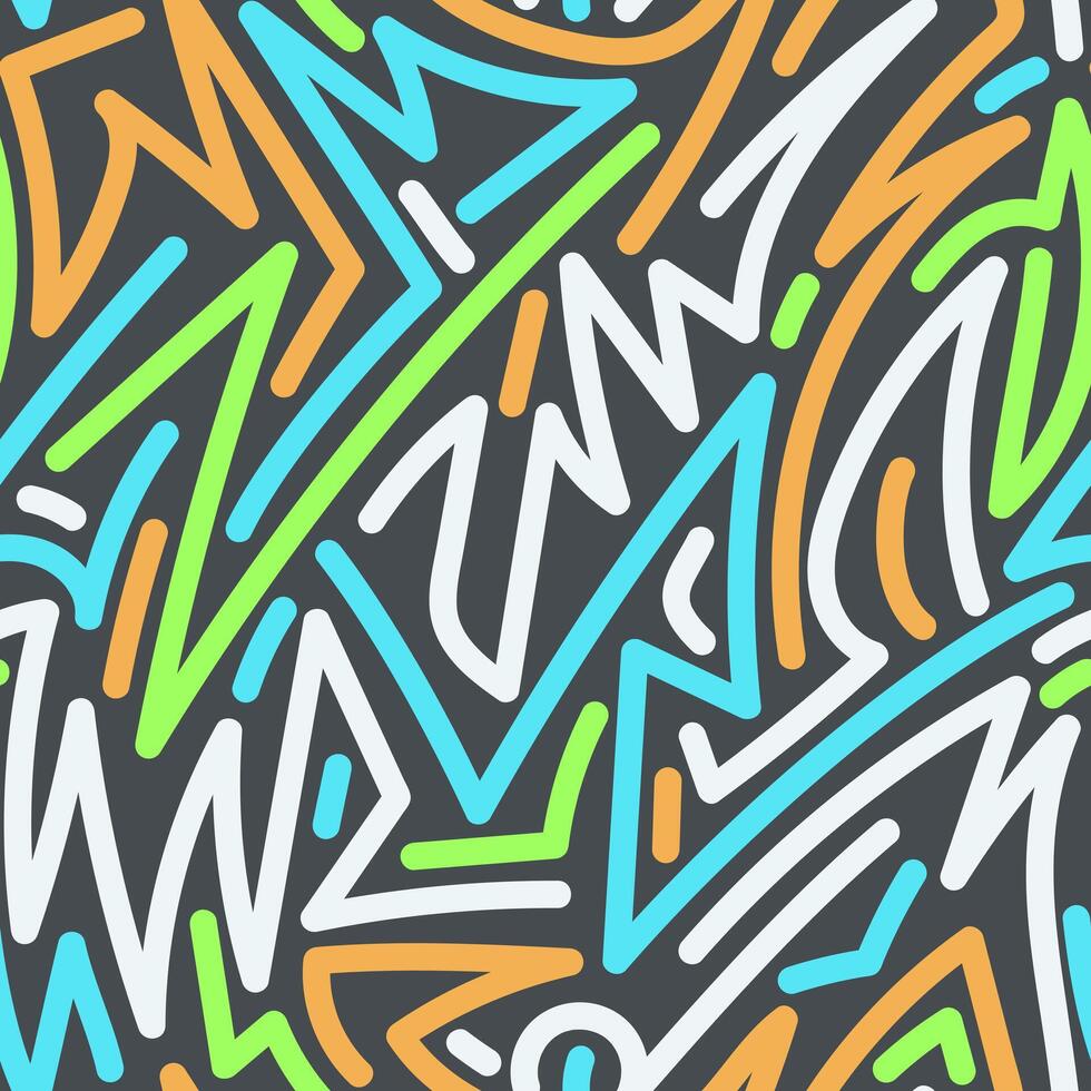 Background Abstract GraffitiInspired Design with Geometric Shapes vector