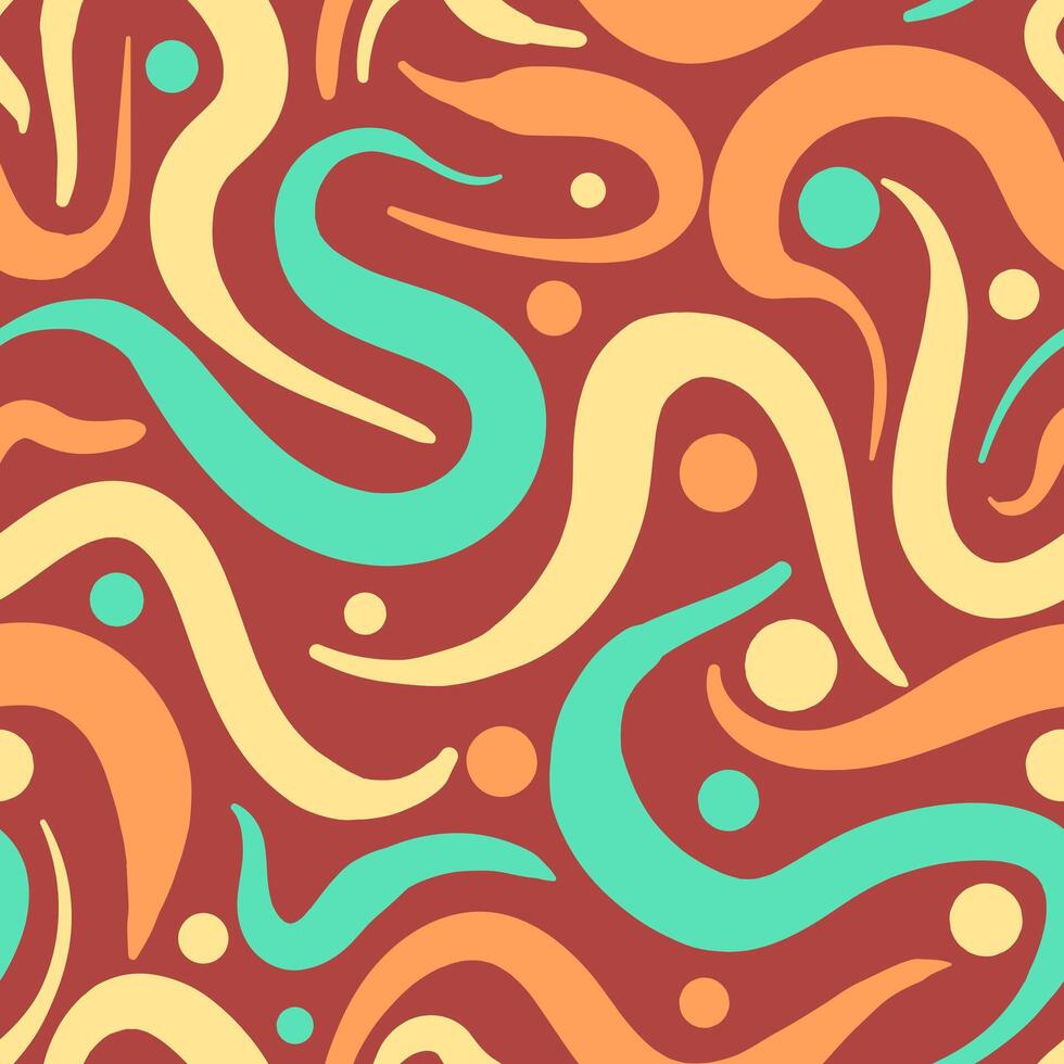 A colorful abstract pattern with swirls and lines vector