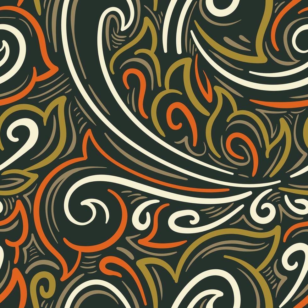 Background Abstract Swirls in Earth Tones vector