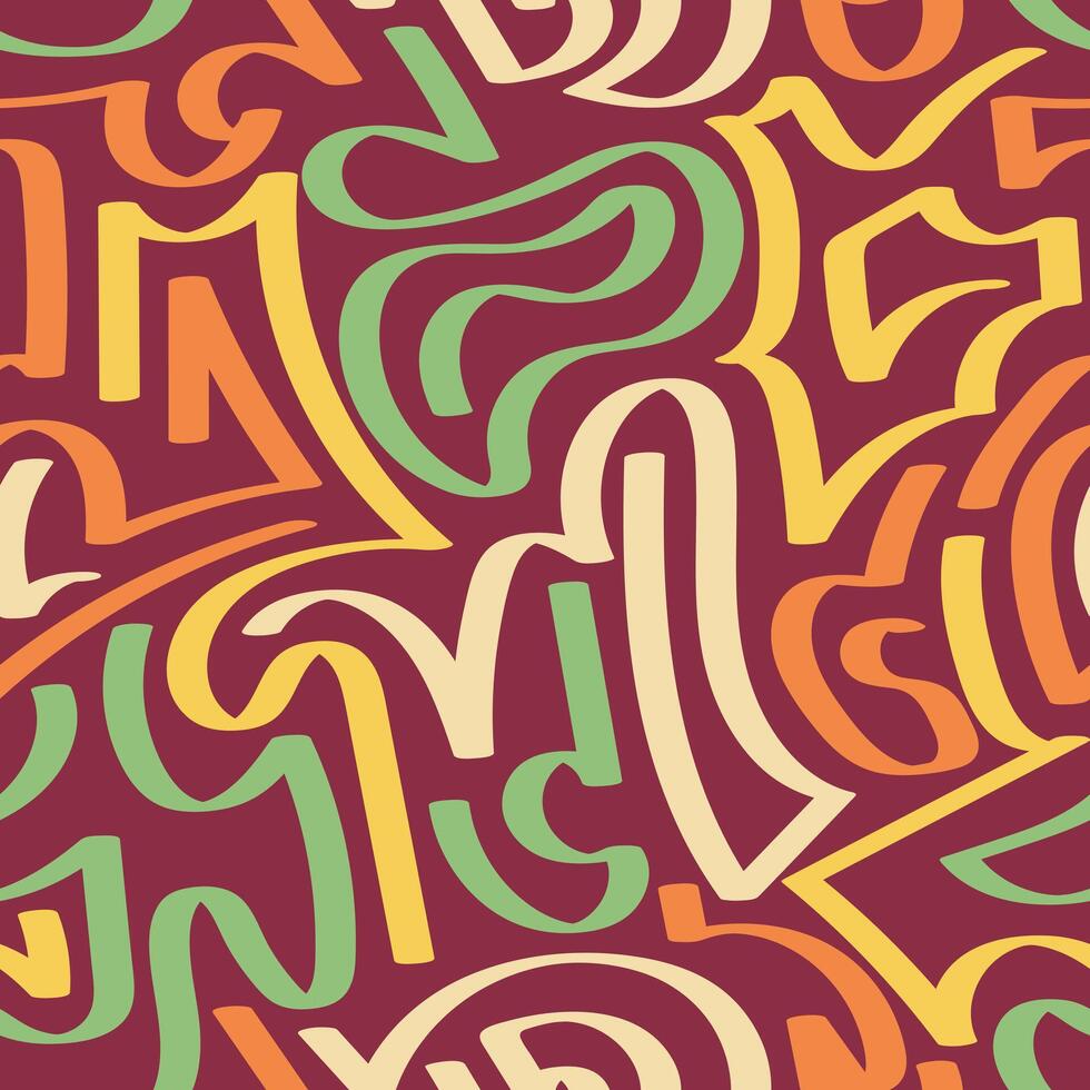 Background Abstract ribbonlike shapes in earth tones vector