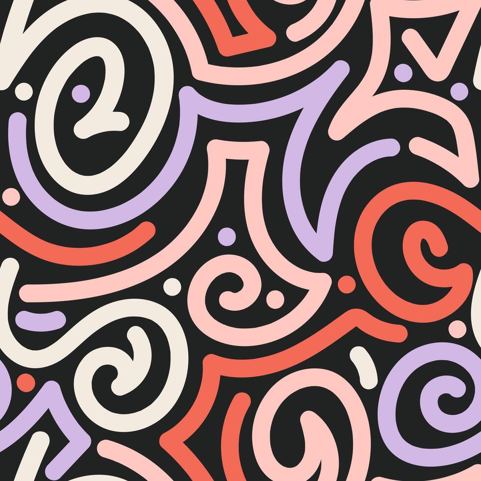 Background Abstract Colorful Scribble Art for Facebook Cover vector
