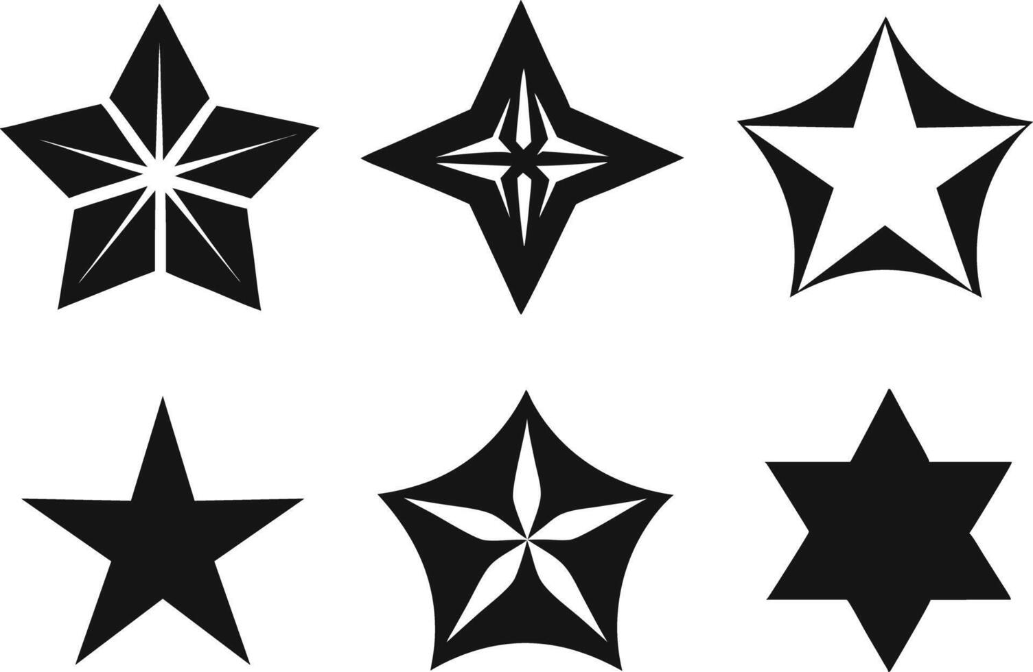 Star Silhouettes Art vector