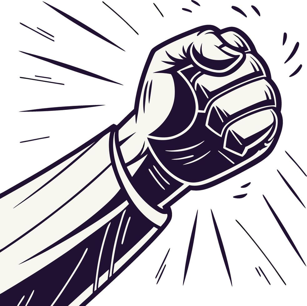 Punch Silhouette Design for Digital Art Projects vector