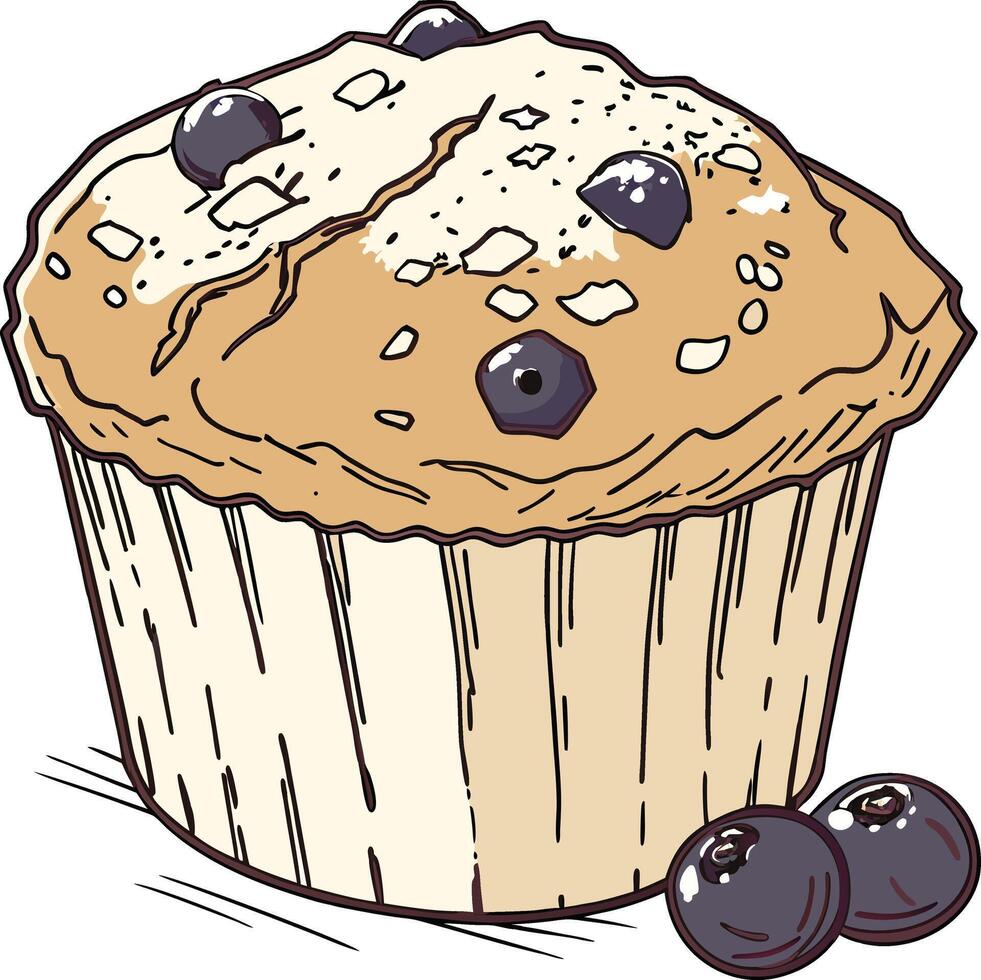 Muffin Silhouette Art for Sublimation and DIY Crafts vector