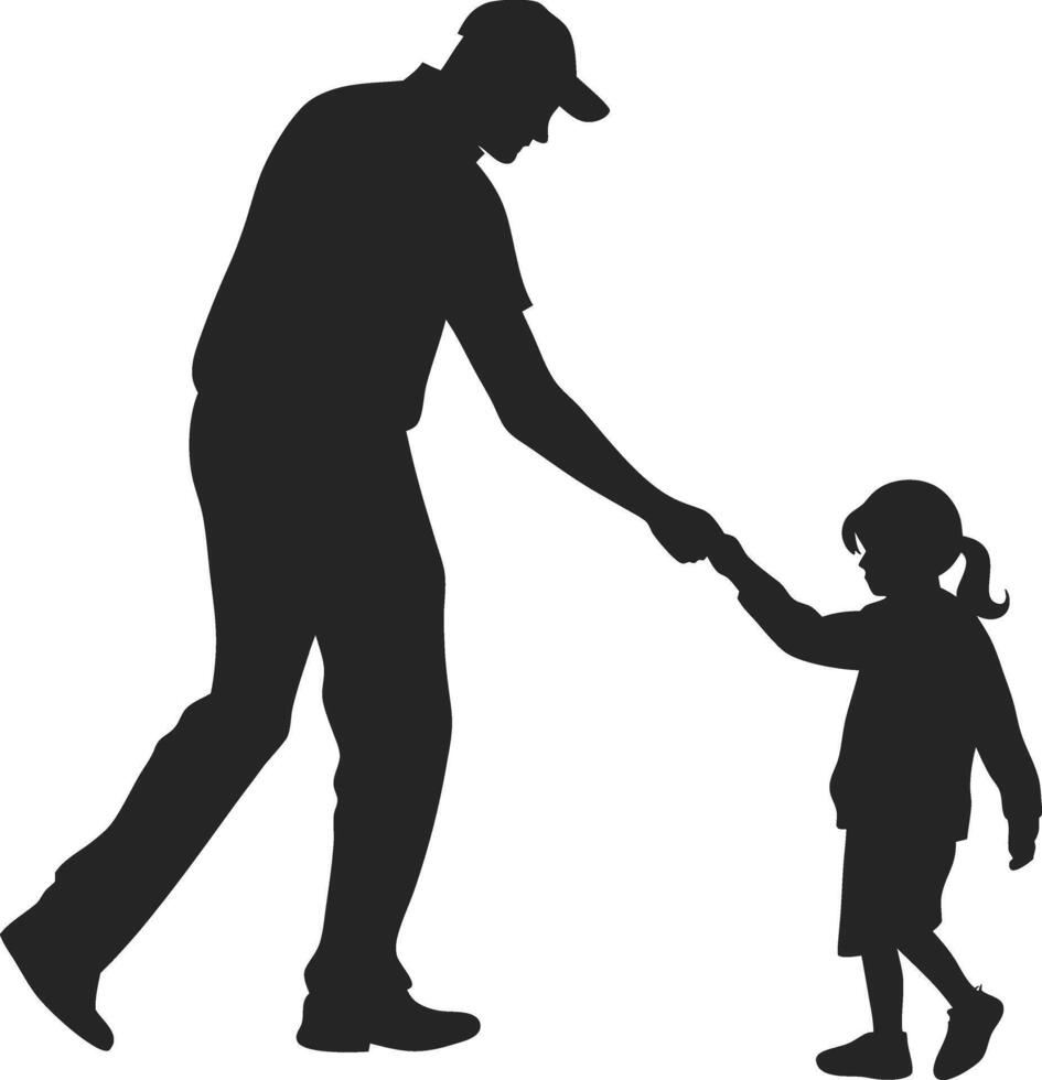 Fathers Day Silhouette Design for Cri cut and Print vector