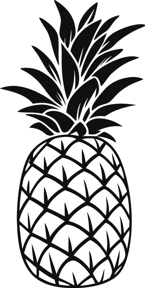 Pineapple Clipart Collection for Tropical Designs vector