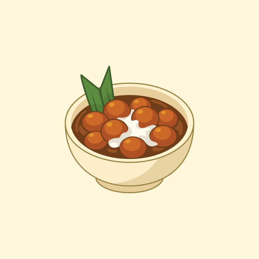 Indonesian Snack Illustration Biji Salak vector