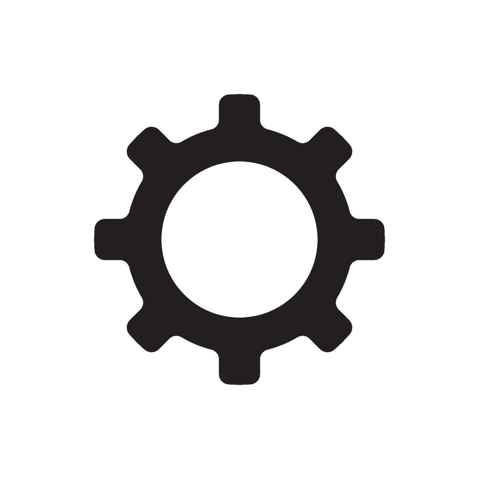 gear icon or settings symbol vector