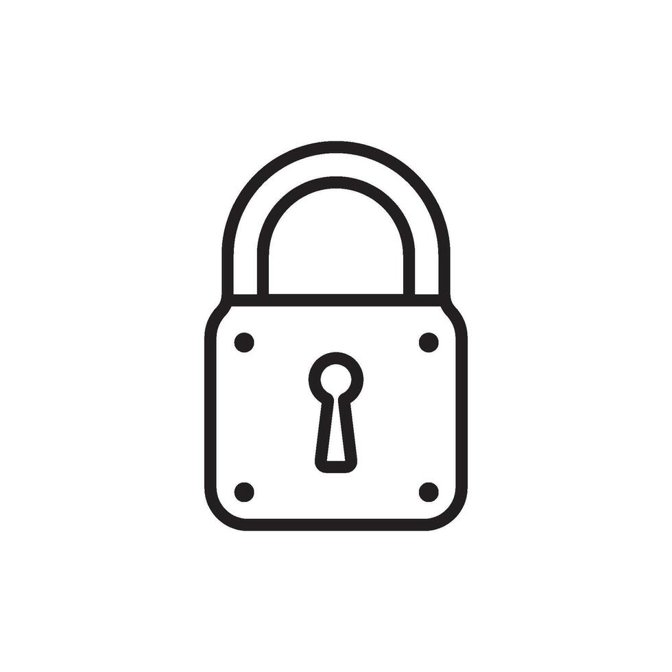 padlock element icon element vector