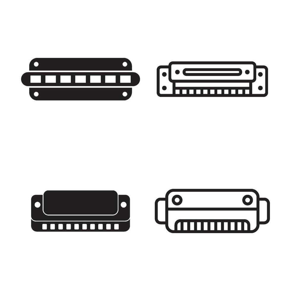 Harmonika Icon element vector