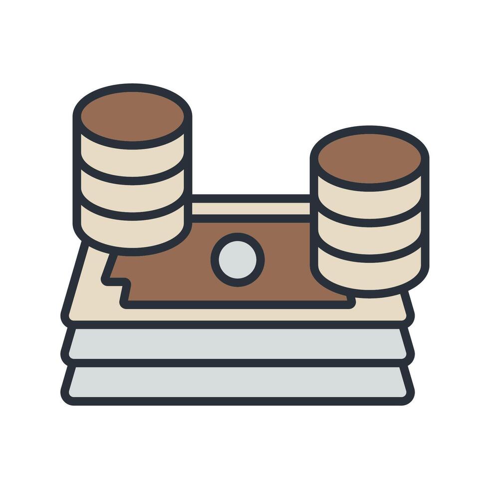 money icons colours style vector