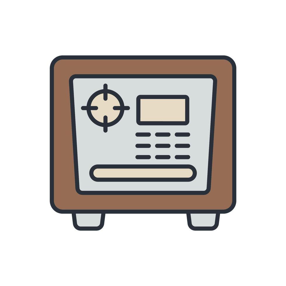 safe icons colours style vector