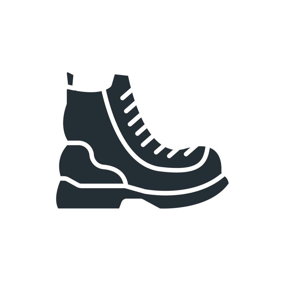 boot icons isolated vector