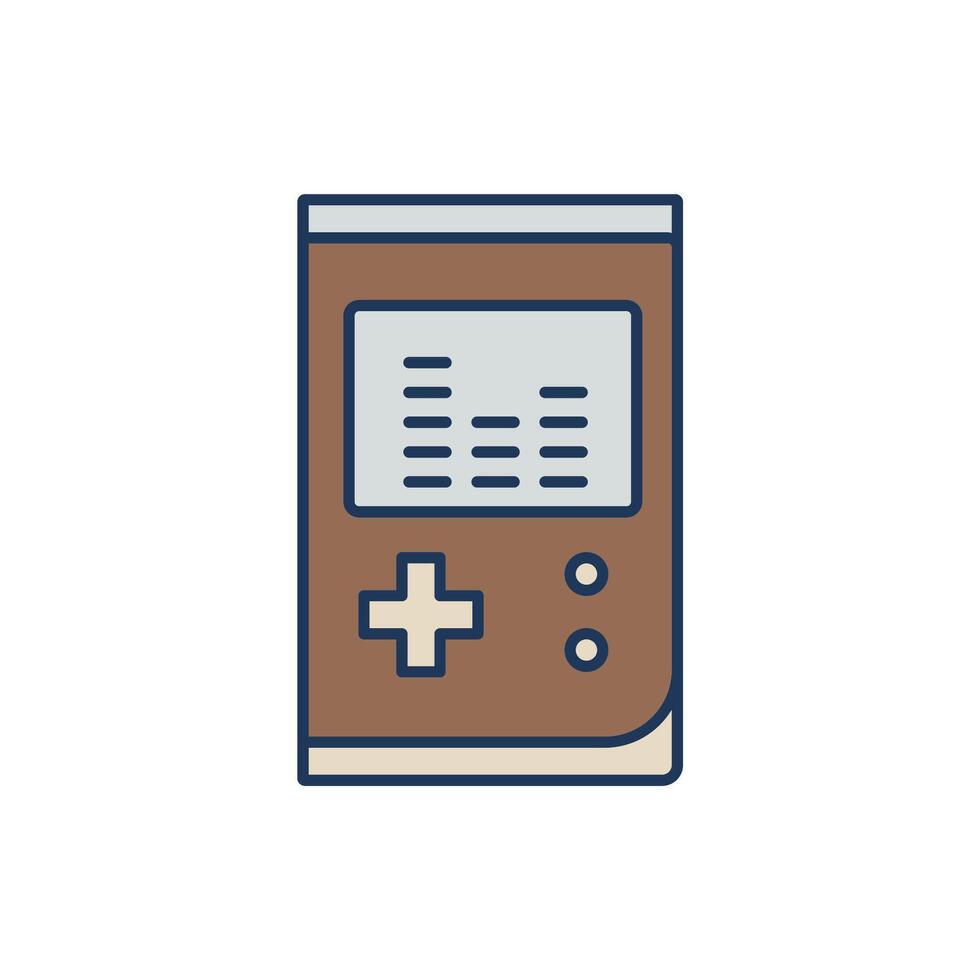 game console icons colours style vector