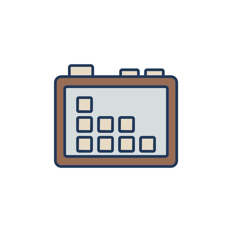 board game icons colours style vector