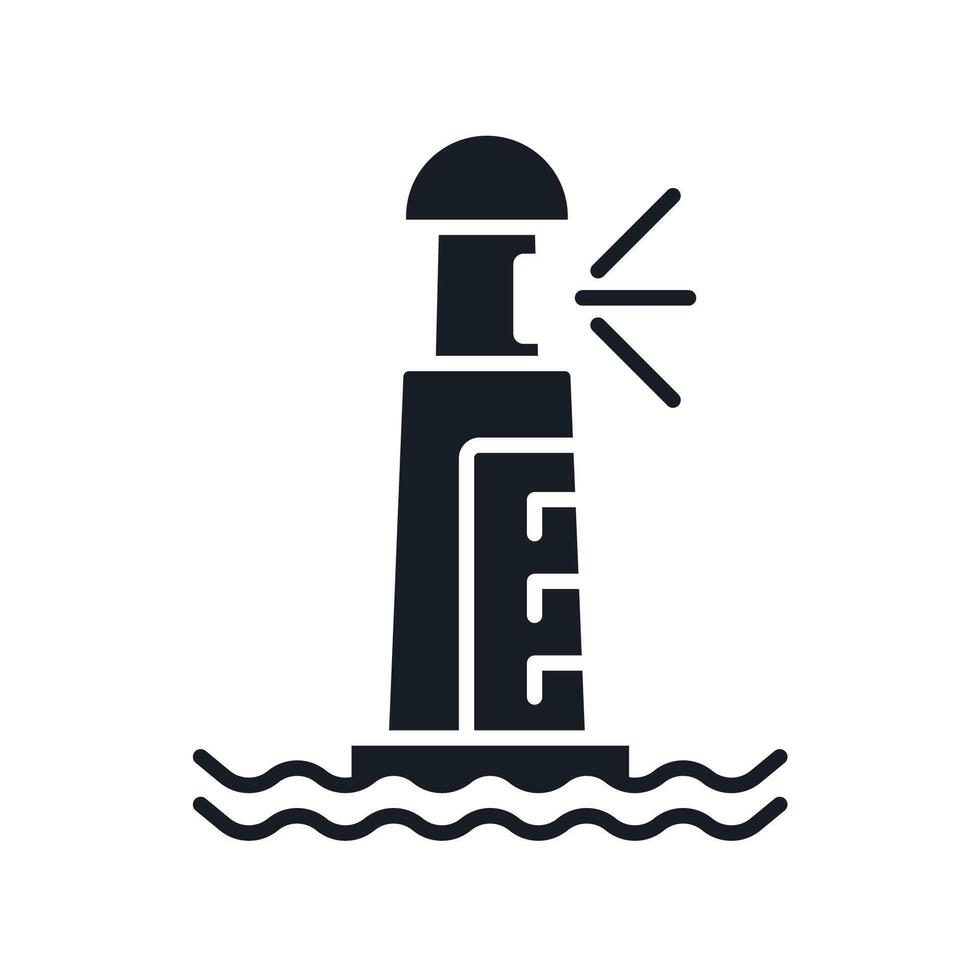 lighthouse icons isolated vector