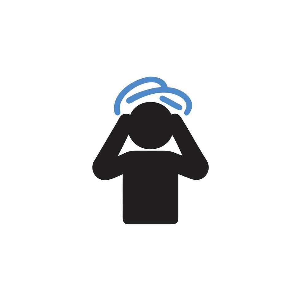 Person Drying Their Hair After Showering or Bathing Routine vector