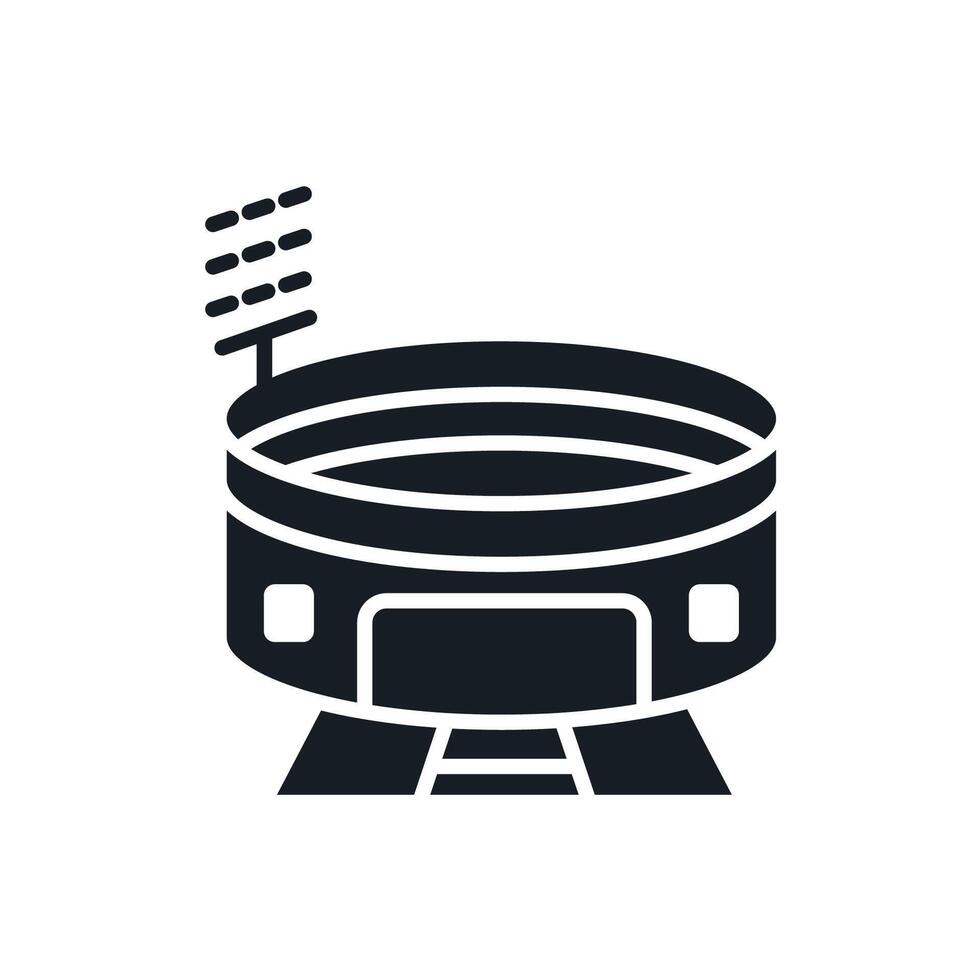 stadium icons isolated vector