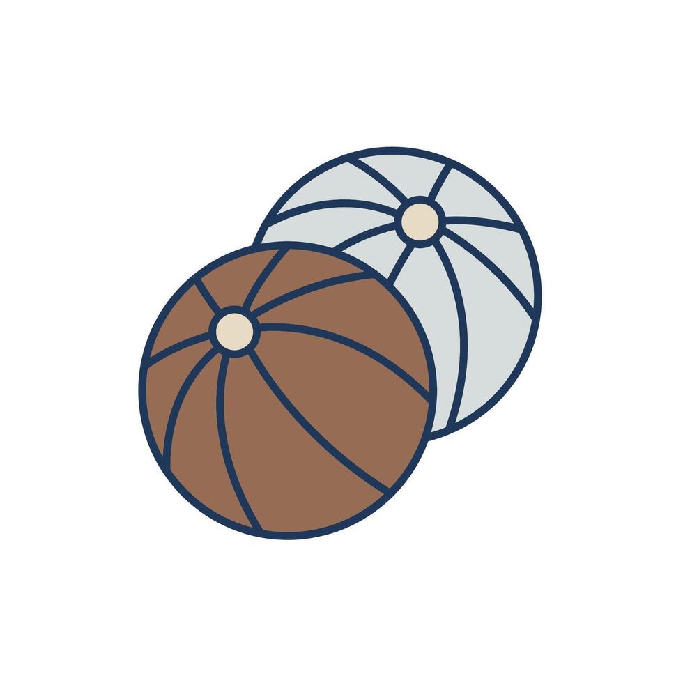 beach ball icons colours style vector