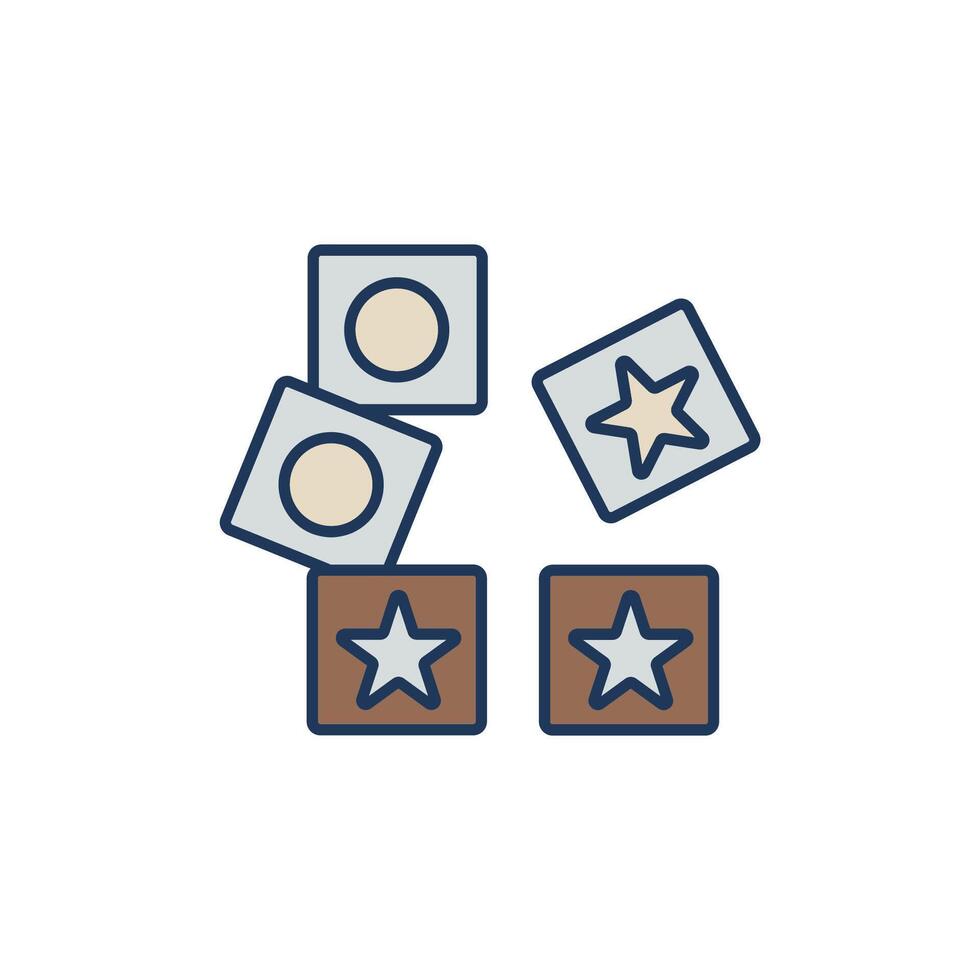 block colours style vector