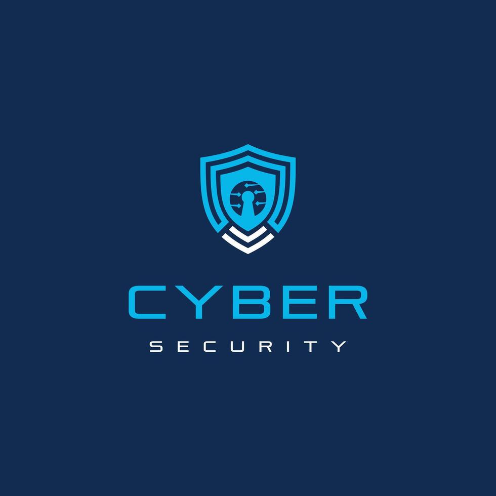 Cyber internet online security logo design. Suitable for your design need, logo, illustration, animation, etc. vector