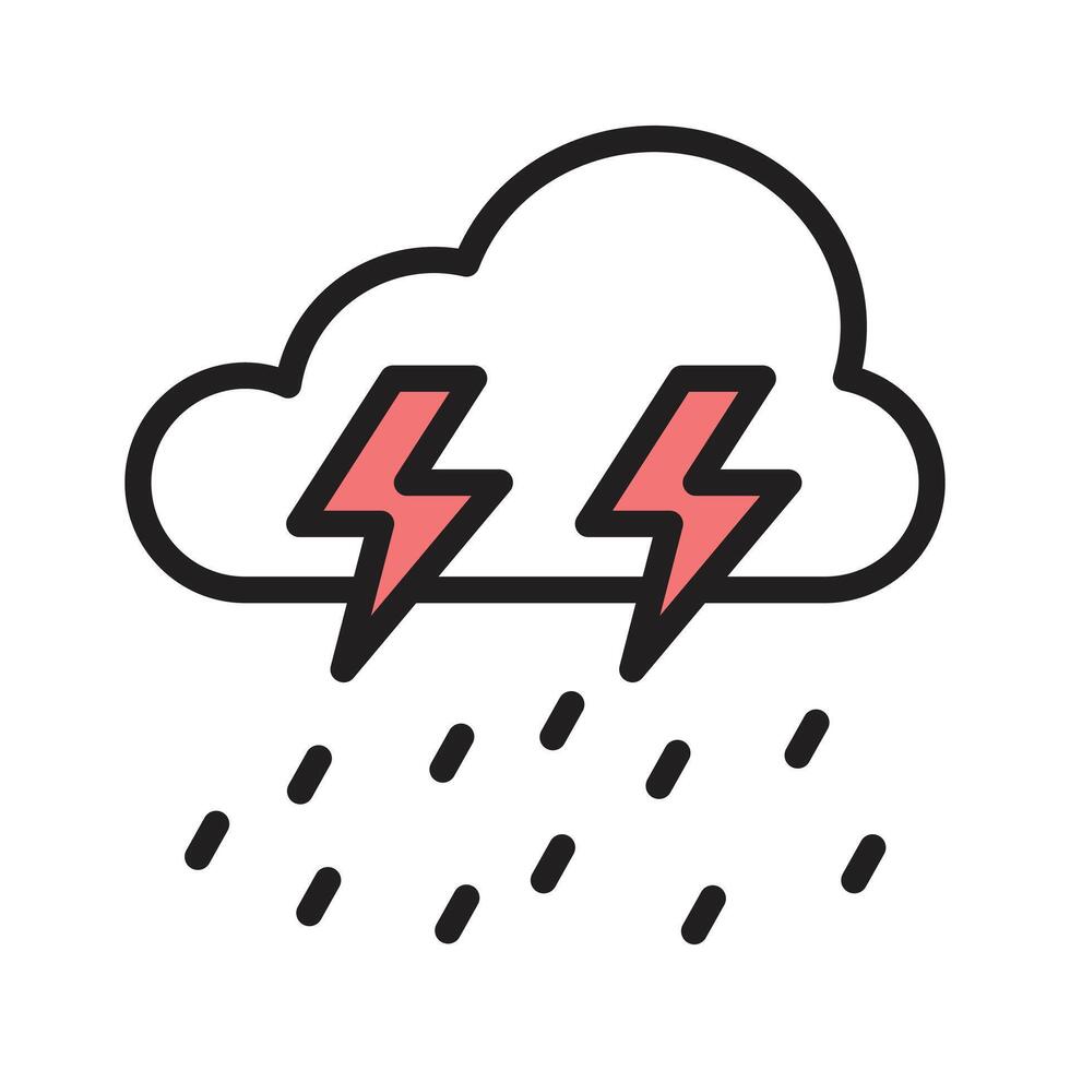Grab this amazing icon of thunderstorm in modern style vector