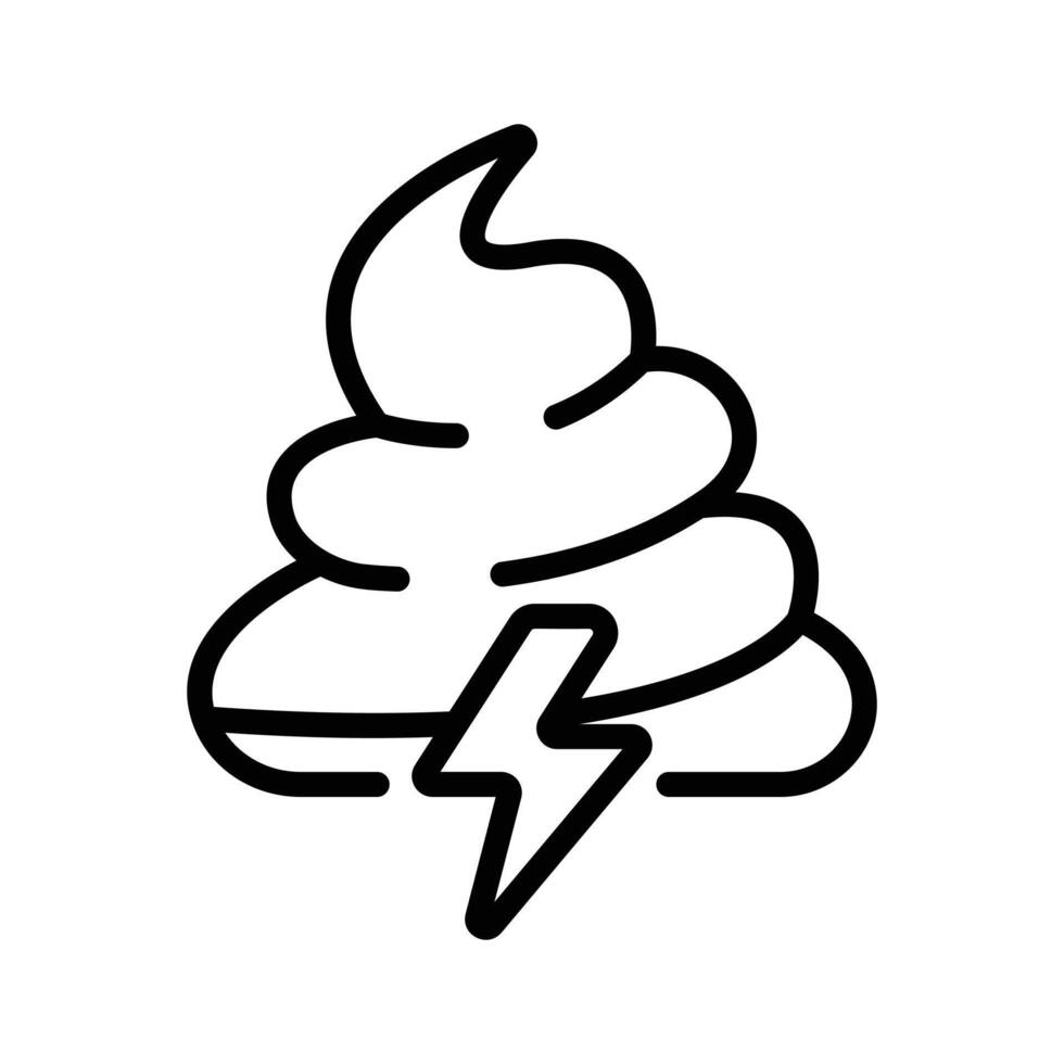 Grab this amazing icon of thunderstorm in modern style,, vector