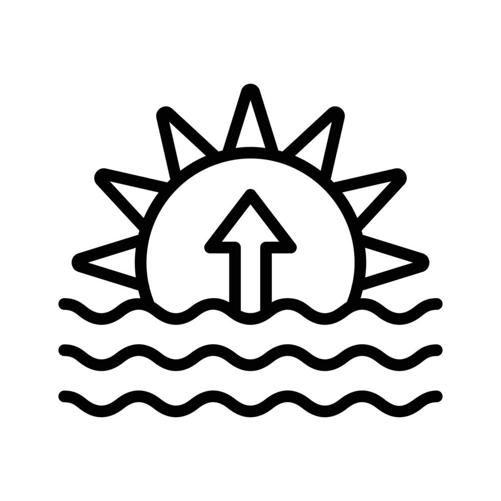 Take a look at this amazing icon of sunset in trendy style. vector