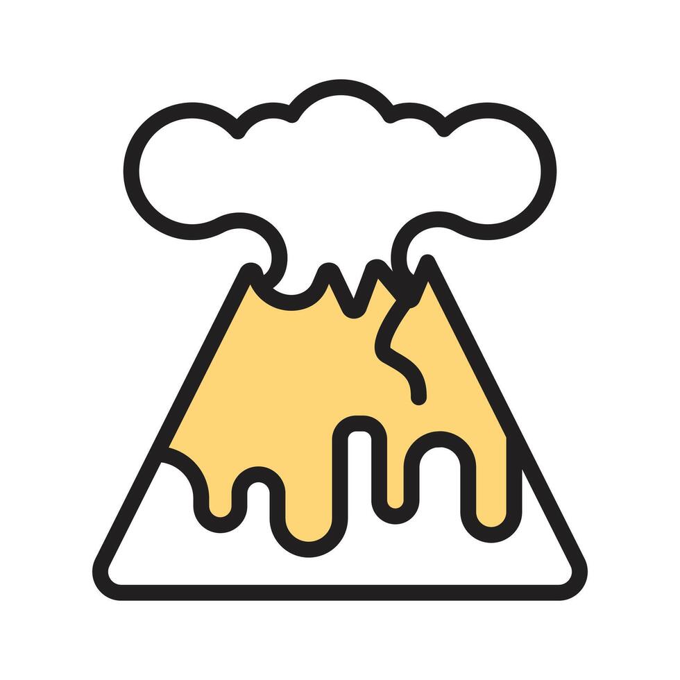 Take your hands on this creative icon of volcano vector