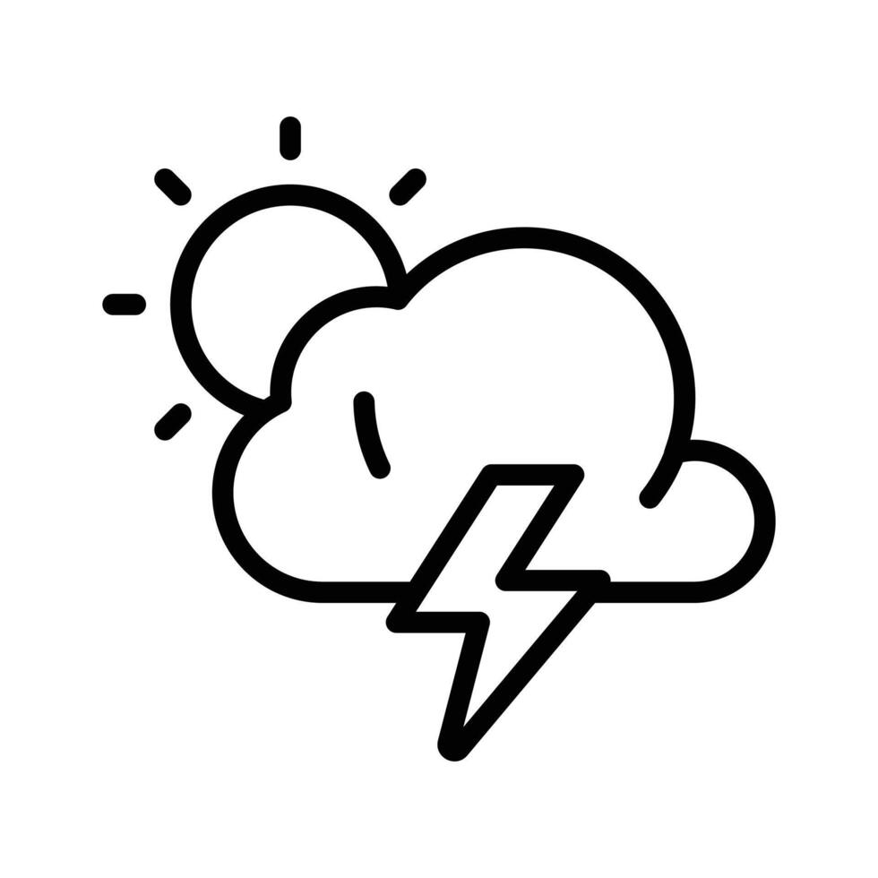 Grab this amazing icon of thunderstorm in modern style.. vector