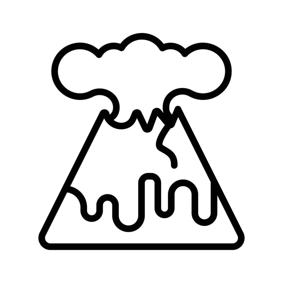 Take your hands on this creative icon of volcano,. vector