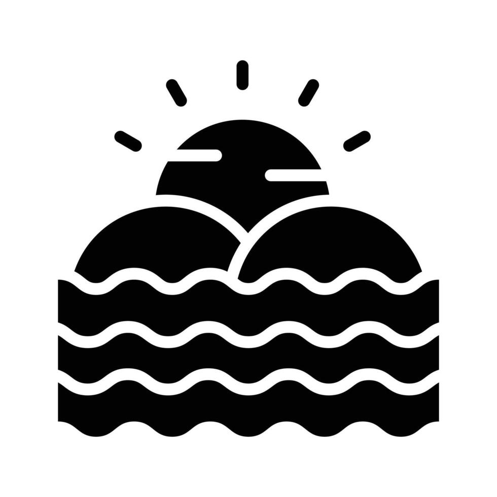 Take a look at this amazing icon of sunset in trendy style,., vector