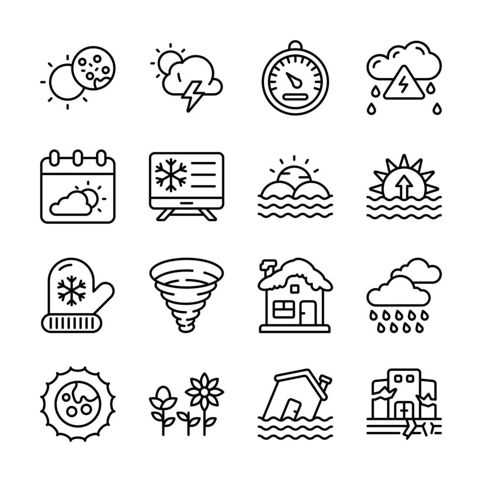 Weather Icons set,, vector