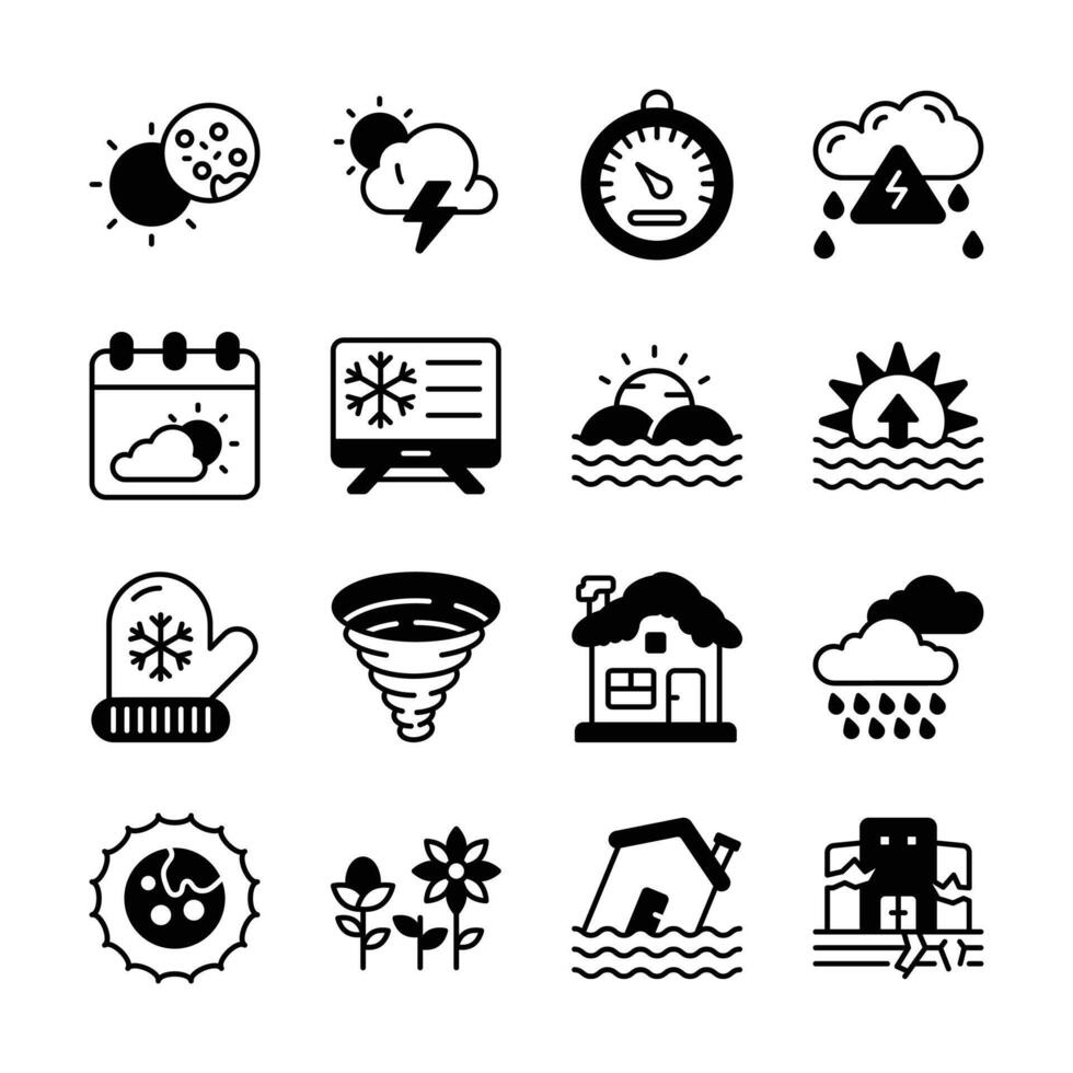 Weather Icons set. vector